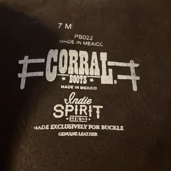 NWOB Indie Spirit by Corral Dallas Leather Riding Boot - Picture 6 of 6